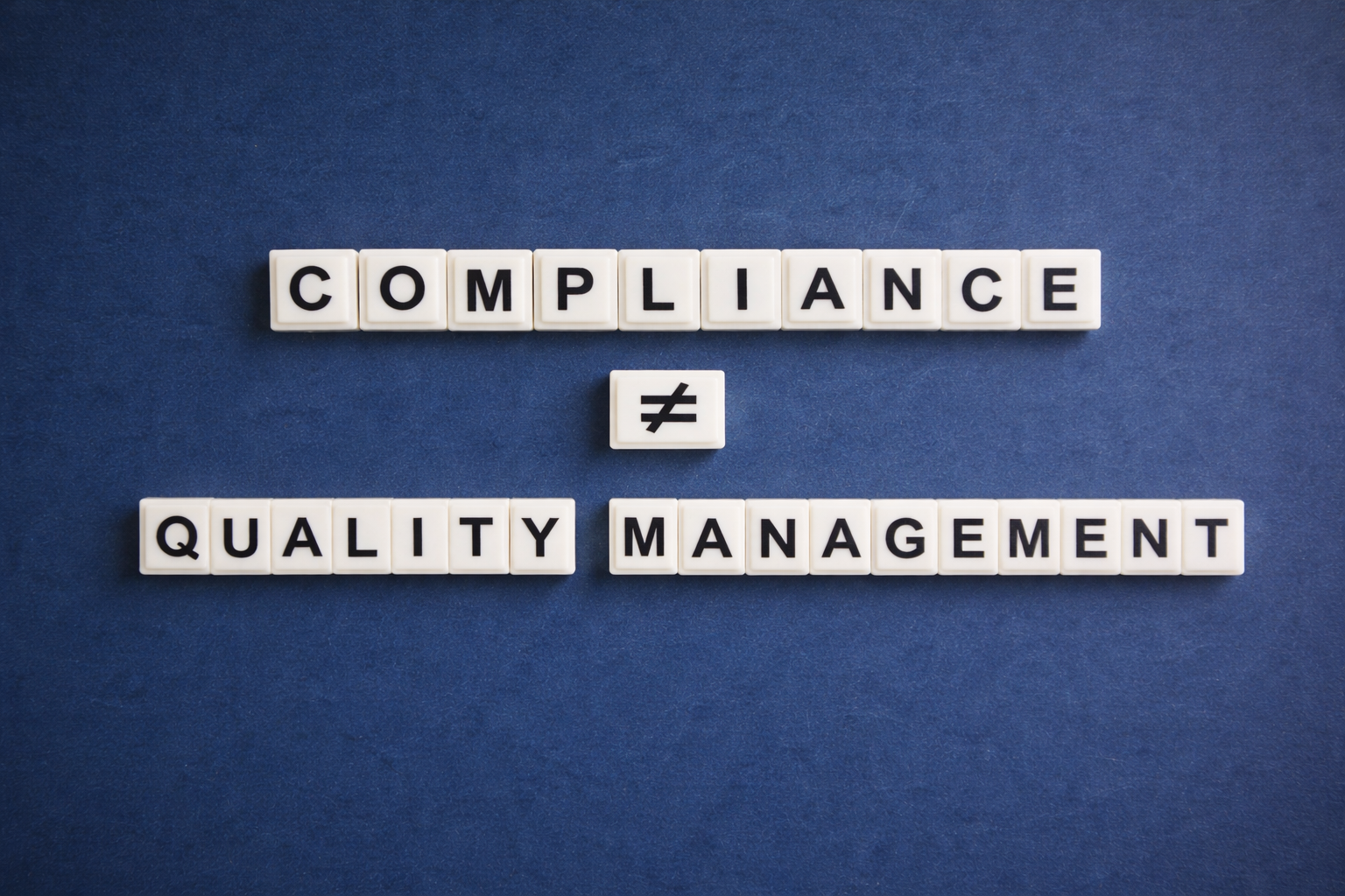 compliance is niet quality management